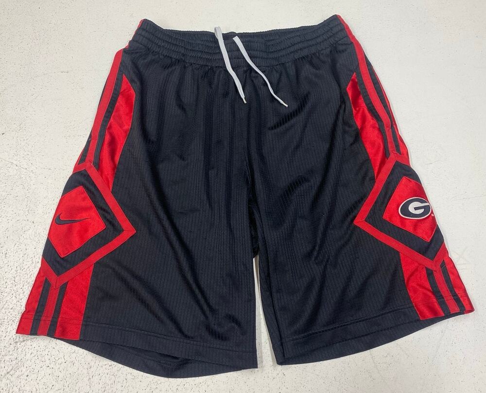VTG Y2K Men Nike Georgia Bulldogs stripe performance baggy basketball shorts, M
